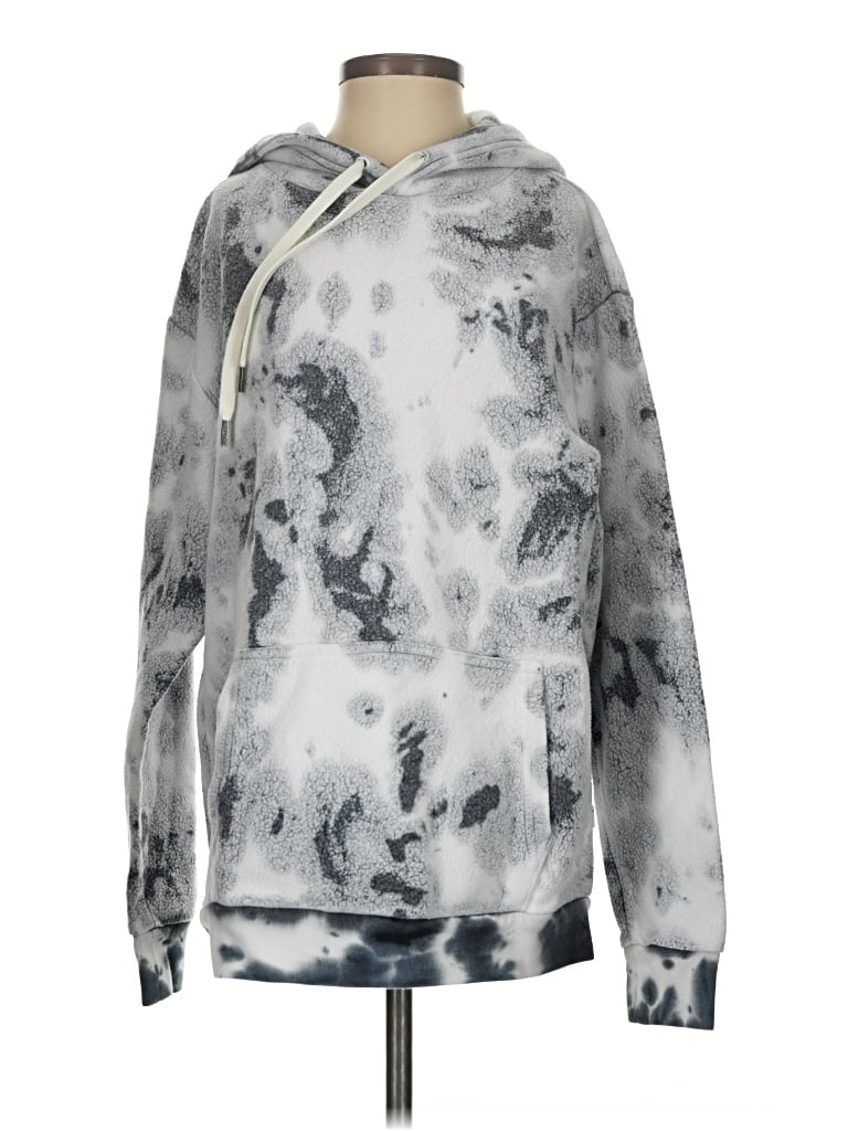 Pre-owned Feat Pullover Hoodie In Silver