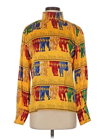 Carlisle Long Sleeve Silk Top (view 1)