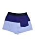 Athleta 100% Polyester Color Block Blue Athletic Shorts Size 6 - photo 2