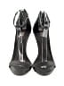 Schutz Silver Black Sandals Size 8 - photo 2