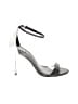Schutz Silver Black Sandals Size 8 - photo 1