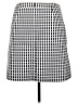 Halogen Houndstooth Gray Casual Skirt Size 16 - photo 2