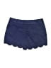 Express 100% Polyester Hearts Blue Shorts Size 0 - photo 1