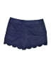 Express 100% Polyester Hearts Blue Shorts Size 0 - photo 2