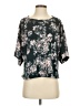 Assorted Brands Black Short Sleeve Blouse Size L - photo 1