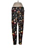 Amelia Rose Print Black Casual Pants Size L (estimated) - photo 1