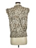 Tamara H. 100% Polyester Animal Print Tan Sleeveless Blouse Size M - photo 2