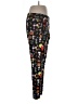 Amelia Rose Print Black Casual Pants Size L (estimated) - photo 4