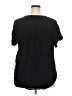Torrid 100% Rayon Black Short Sleeve Henley Size 3X Plus (3) - photo 2