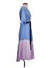 Hutch Color Block Blue Casual Dress Size XS - photo 4