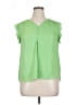 Maison d' Amelie 100% Polyester Green Sleeveless Blouse Size L - photo 1