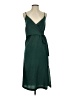 JOA Solid Green Casual Dress Size XS - photo 1