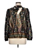 River Island Paisley Black Long Sleeve Blouse Size 12 - photo 1