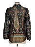 River Island Paisley Black Long Sleeve Blouse Size 12 - photo 2