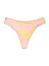 Aurelle Floral Yellow Swimsuit Bottoms Size M - photo 2