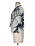 Deletta 100% Viscose Print Blue 3/4 Sleeve Blouse Size XS - photo 5