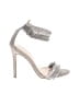 Charlotte Russe Silver Gray Heels Size 7 - photo 1