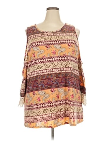 Discreet 3/4 Sleeve Top (view 1)