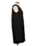 Veronica M. Solid Black Casual Dress Size L - photo 4