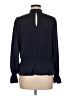 Scoop Blue Long Sleeve Blouse Size M - photo 2