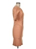 Herve Leger Tan Orange Cocktail Dress Size M - photo 4