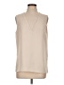 Theory 100% Polyester Tan Sleeveless Blouse Size M - photo 1