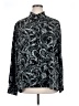 BonWorth 100% Polyester Paisley Black Long Sleeve Blouse Size XL - photo 1