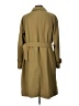 Burberry 100% Polyester Green Tan Trenchcoat Size 10 - photo 2