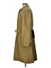 Burberry 100% Polyester Green Tan Trenchcoat Size 10 - photo 5
