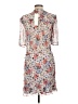 Veronica Beard 100% Silk Floral Gray Cocktail Dress Size 12 - photo 2
