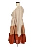 Shein 100% Polyester Color Block Tan Brown Casual Dress Size 6 - photo 5