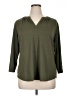 Liz Claiborne Green 3/4 Sleeve Blouse Size XL - photo 1
