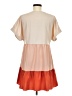 Shein Color Block Tan Casual Dress Size 6 - photo 2