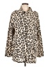Ellison 100% Cotton Animal Print Gold Coat Size L - photo 1