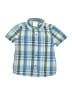 Jumping Beans 100% Cotton Plaid Blue Short Sleeve Button-Down Shirt Size 3T - photo 1