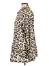Ellison 100% Cotton Animal Print Gold Coat Size L - photo 5