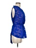 Sunday in Brooklyn Blue Sleeveless Blouse Size M - photo 4