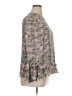 Unbranded 100% Polyester Gray Tan Long Sleeve Blouse Size XL (estimated) - photo 4