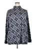 Susan Graver Argyle Blue 3/4 Sleeve Blouse Size 2X - photo 1