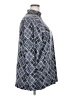 Susan Graver Argyle Blue 3/4 Sleeve Blouse Size 2X - photo 4