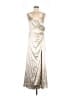 Birdy Grey 100% Polyester Metallic Silver Cocktail Dress Size M - photo 1