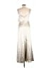 Birdy Grey 100% Polyester Metallic Silver Cocktail Dress Size M - photo 2