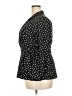 Unbranded Polka Dots Black 3/4 Sleeve Blouse Size XXL (estimated) - photo 5