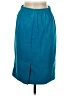 Leslie Fay Solid Teal Formal Skirt Size 6 (petite) - photo 2