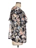 Assorted Brands 100% Polyester Black Short Sleeve Blouse Size L - photo 4