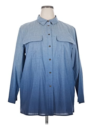 Lafayette 148 New York Long Sleeve Button-Down Shirt (view 1)