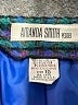 Amanda Smith Houndstooth Blue Wool Skirt Size 10 - photo 4