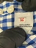 Crewcuts 100% Cotton Checkered-gingham Blue Long Sleeve Button-Down Shirt Size 6 - 7 - photo 4