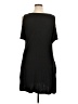 Unbranded Solid Black Casual Dress Size XL - photo 2