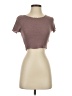 Shein Brown Short Sleeve T-Shirt Size 2 - photo 1